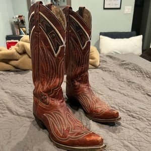 Brick Red Tony Lama Cowboy Boots Women’s Size 9B